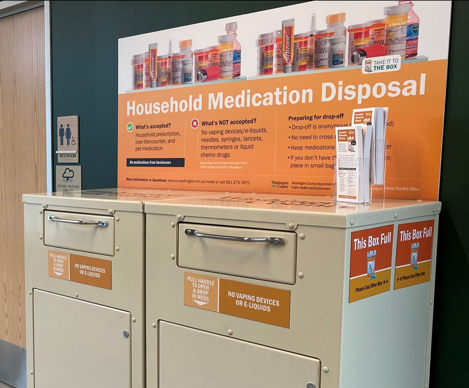 Image of drop box at Wildwood Library