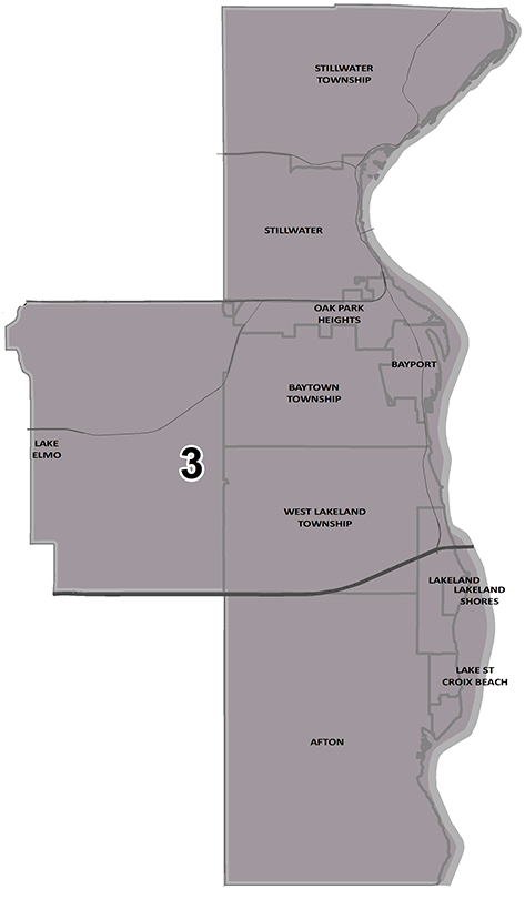 Map of Washington County District 3