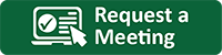 Green button labeled \"Request a Meeting\" with a checkmark icon next to the text.