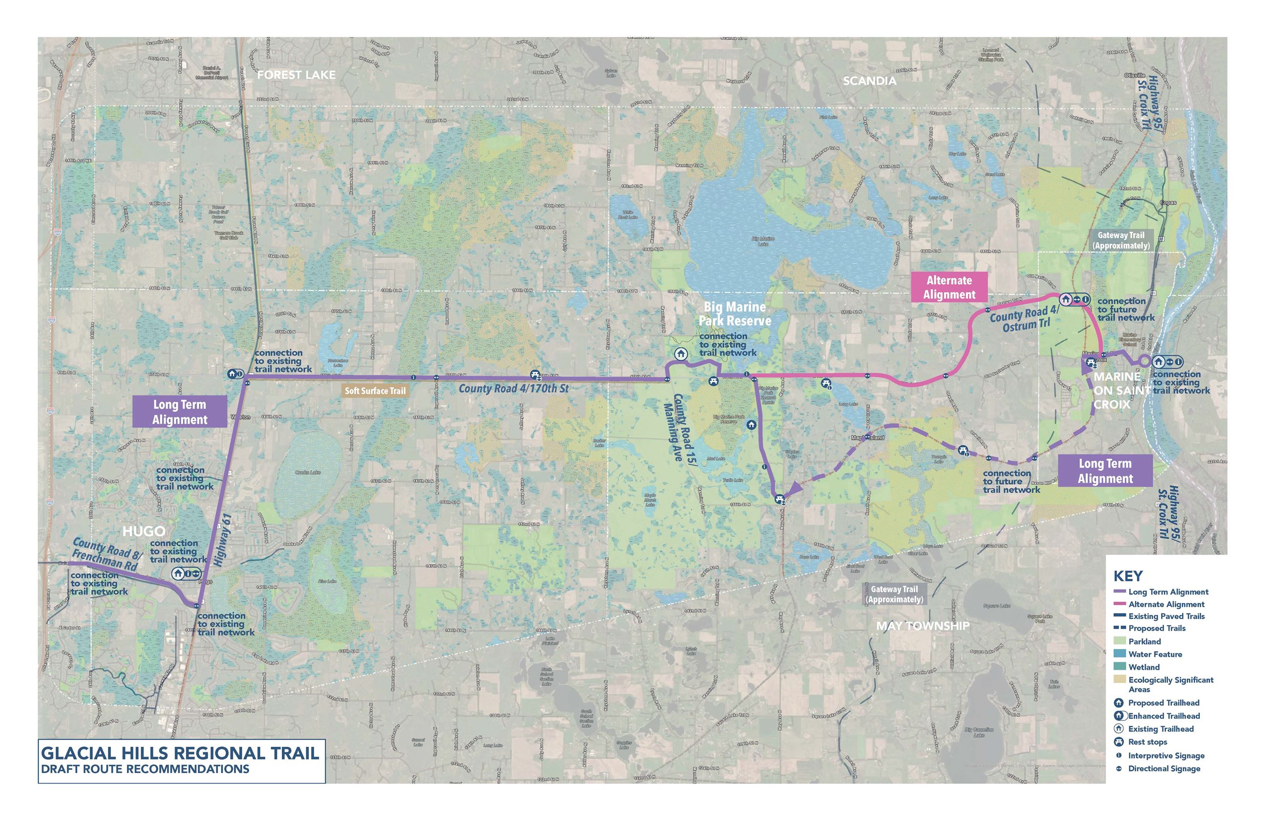 Glacial Hills Reg Trail - Route Recommendation Map