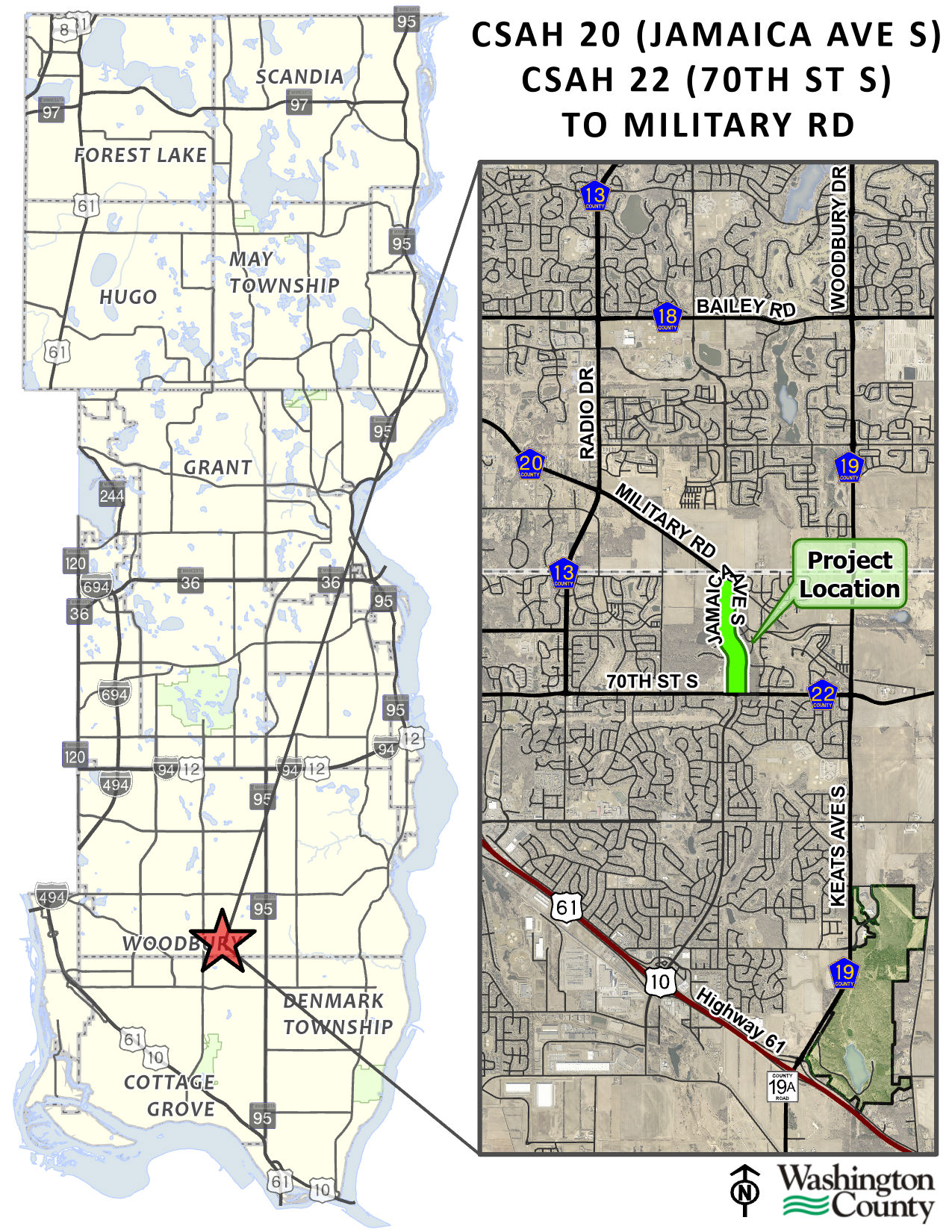 CSAH 20 Location Map