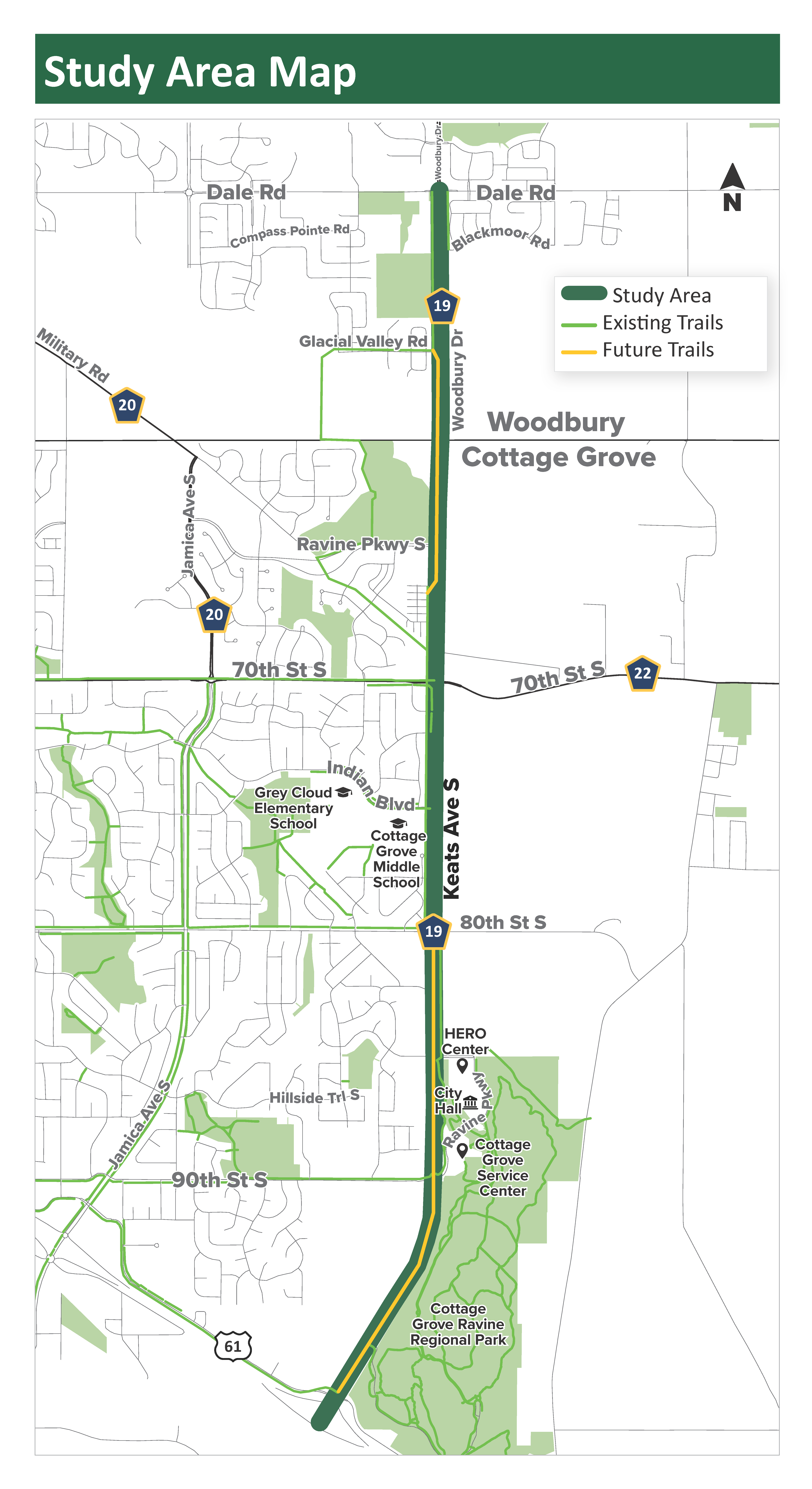 CSAH 19 Study Area Map